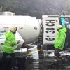 Volcadura de pipa de gas provoca cierre de la carretera México-Cuernavaca