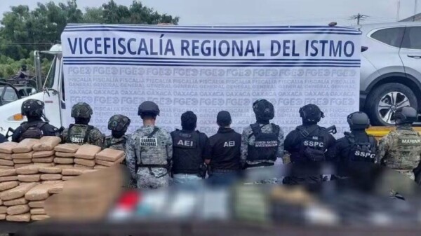 Aseguran armas y presuntas drogas durante cateo en Juchitán, Oaxaca