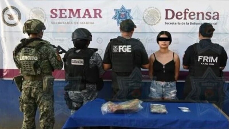 Detienen a joven de 19 años con presuntos enervantes en la Supermanzana 3 de Cancún