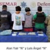 Detienen a dos jóvenes por presunto narcomenudeo en el fraccionamiento Prado Norte de Cancún