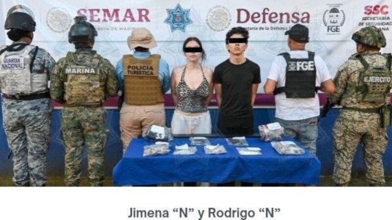 Capturan a una pareja con varias dosis de enervantes en Puerto Cancún