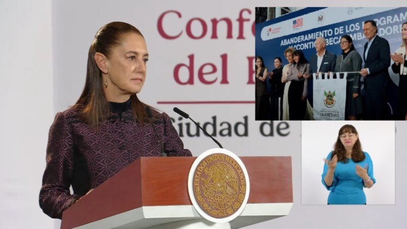 Critica Sheinbaum entreguismo de Kuri con embajador de EU