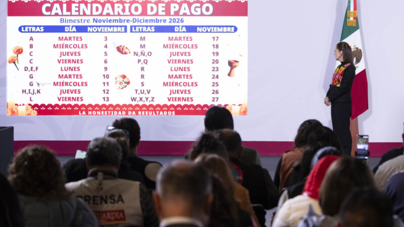 Anuncian dispendio de becas y pensiones para último bimestre