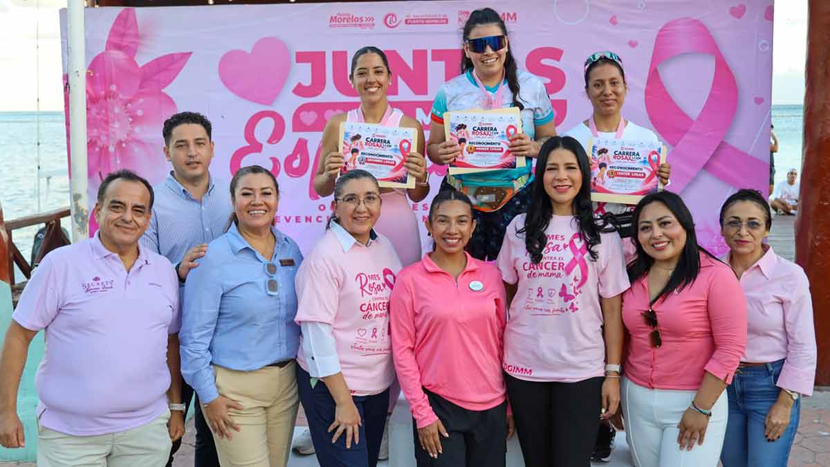 Impulsan activación física en Puerto Morelos en el marco del mes rosa