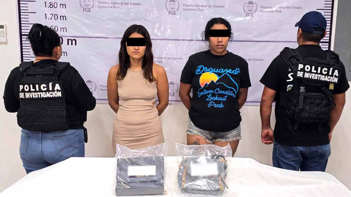 Caen dos mujeres por presunto narcomenudeo en Playa del Carmen