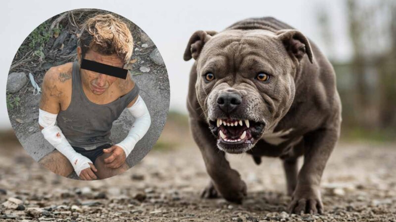 Pitbull lesiona a presunto ladrón que ingresó a una propiedad en Yucatán