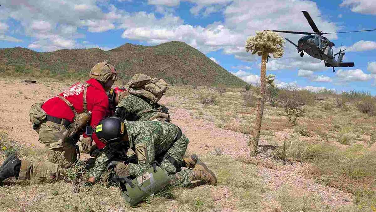 México y Estados Unidos realizan ejercicio bilateral de defensa aérea en la frontera