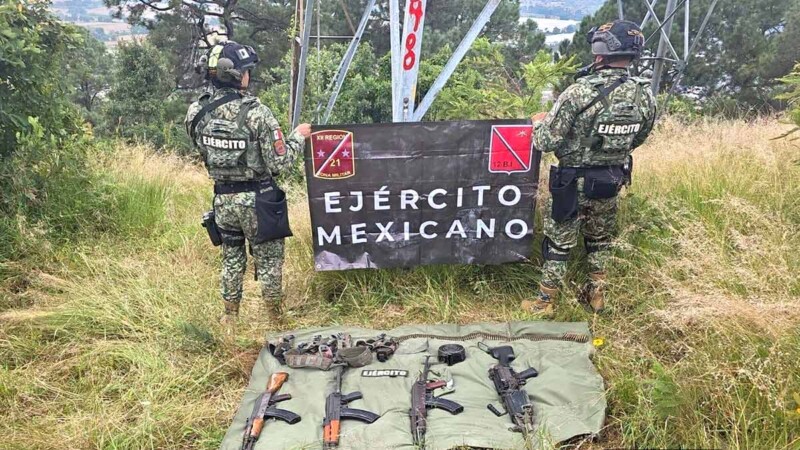 Operativo militar y policial en Michoacán logra incautación de arsenal