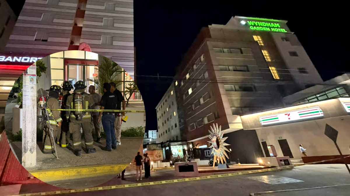 Despliegan operativo de emergencia por posible fuga de gas en céntrico hotel de Cancún