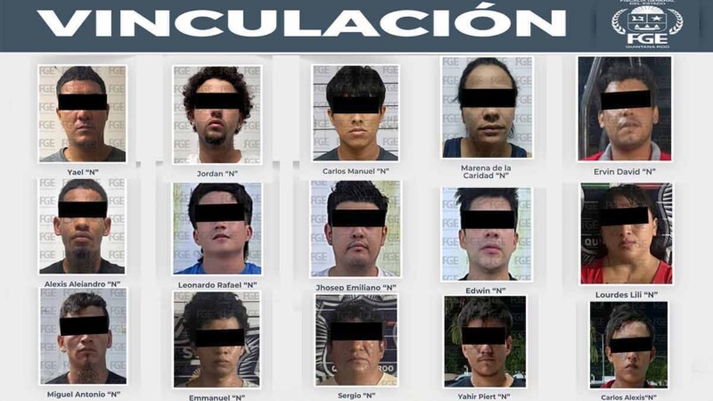 Vinculan a proceso en Cancún a "combo" de 15 presuntos narcomenudistas