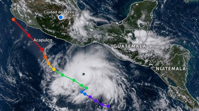 "Trudy" ya es tormenta tropical y amenaza costas del Pacifico mexicano