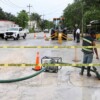 Atiende Ayuntamiento de Puerto Morelos fuga de agua potable por colapso de tubería de Aguakan