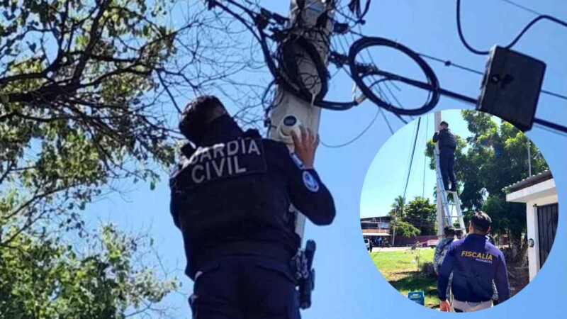 Desmantelan red de cámaras clandestinas del crimen organizado en Michoacán