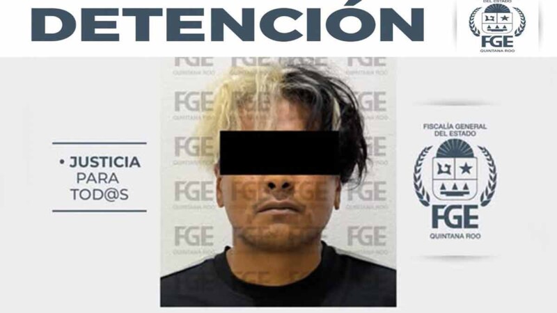 Detienen en Tulum a hombre acusado de agredir a su hijastro de siete años