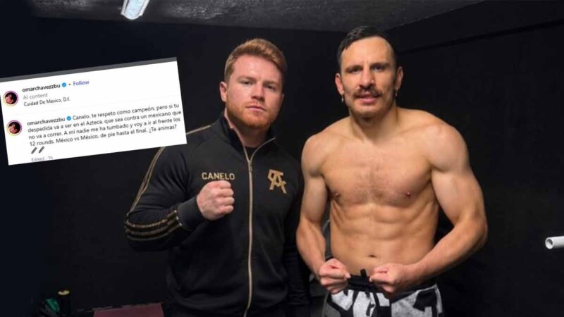 Omar Chávez reta al "Canelo" para su eventual despedida en el Estadio Azteca