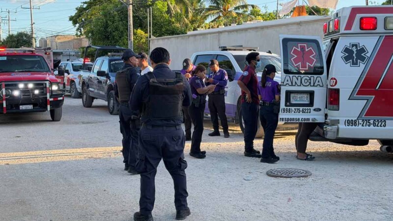 Dos menores resultan lesionados tras flamazo en vivienda de Cancún