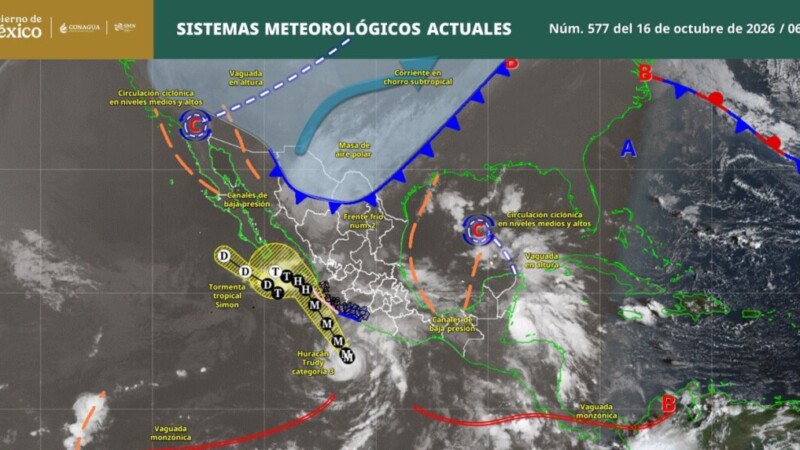 Pronóstico del clima en Quintana Roo para hoy viernes 16 de octubre 2026