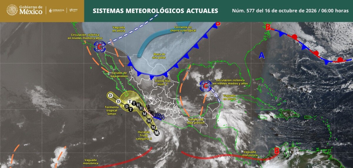 Pronóstico del clima en Quintana Roo para hoy viernes 16 de octubre 2026