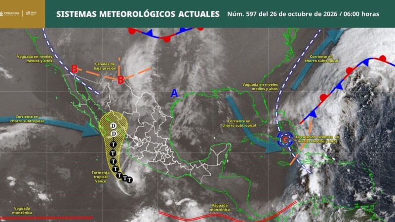 Pronóstico del clima en Quintana Roo para hoy lunes 26 de octubre 2026