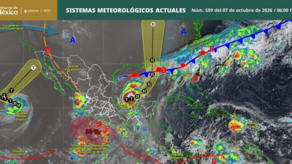 Pronóstico del clima en Quintana Roo para hoy miércoles 7 de octubre 2026