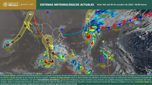 Pronóstico del clima en Quintana Roo para hoy viernes 9 de octubre 2026