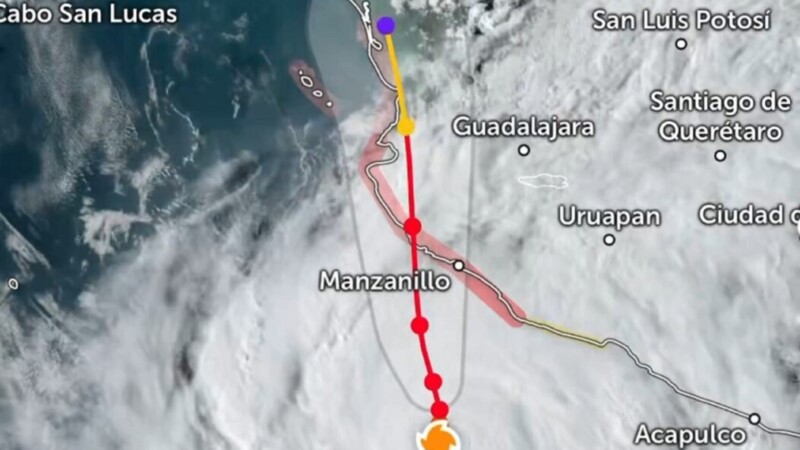 ‘Simon’ se fortalece a categoría 4 frente a Colima y Jalisco