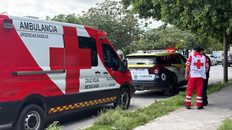 Reportan a una persona golpeada en la avenida Leona Vicario de Cancún