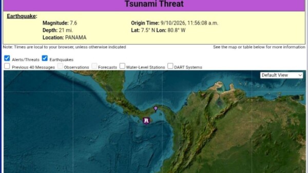 Sismo de magnitud 7.6 sacude Panamá; emiten advertencia por posible tsunami en nueve países, incluido México