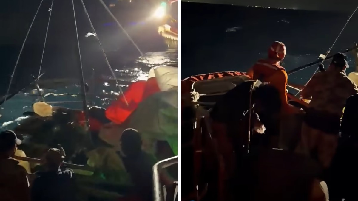 Diez hombres quedan a la deriva al sur de Isla Mujeres; uno presentaba deshidratación