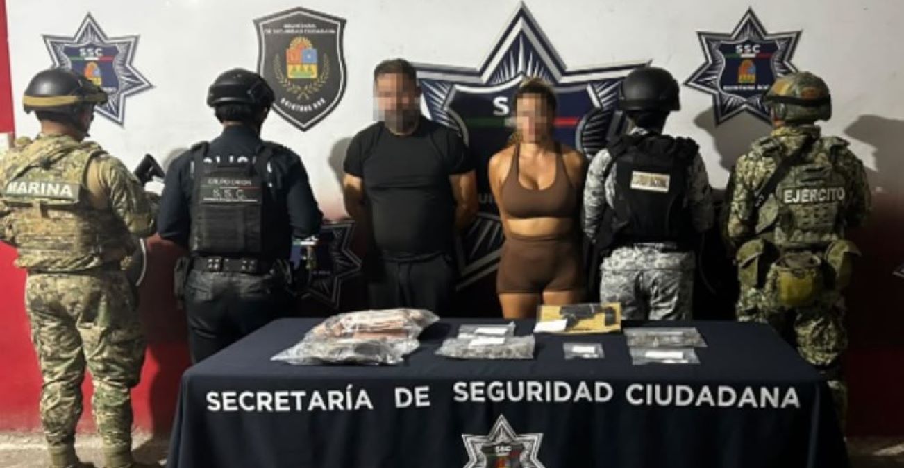 Detienen a sujeto señalado en redes por amenazar a automovilista; le aseguran presuntas drogas y arma de fuego