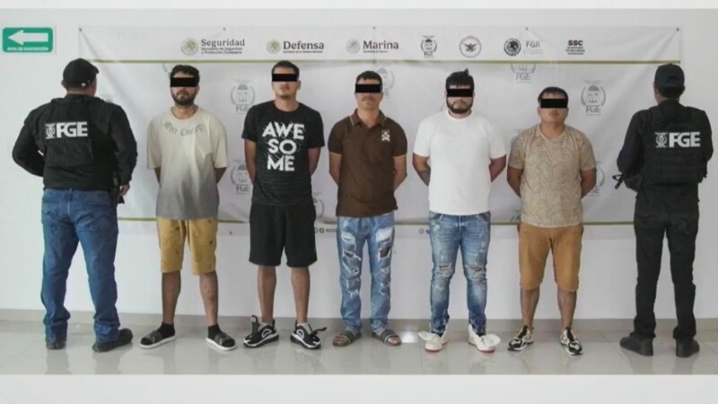 Nueve detenidos en Cancún por presuntos préstamos 'gota a gota'; aseguran 24 armas y drogas.