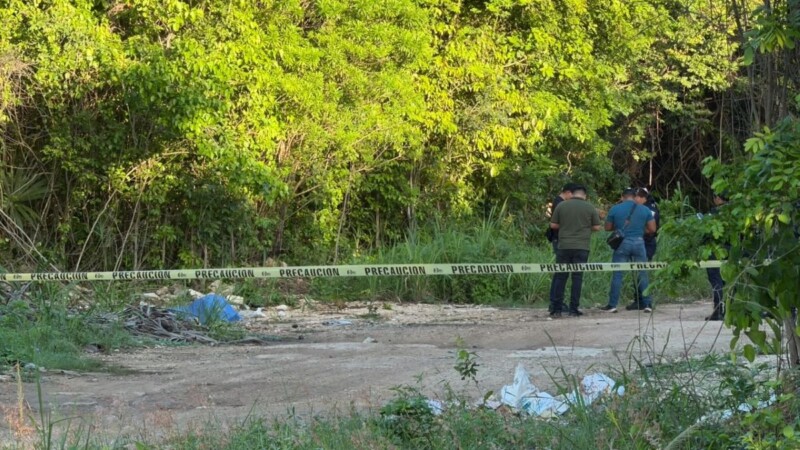 Hallan a un hombre sin vida en el mismo sitio donde encontraron a una mujer en la Supermanzana 201 de Cancún