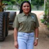 Blanca Merari supervisa obra de pavimentación de la calle Nauyaca, en Leona Vicario.