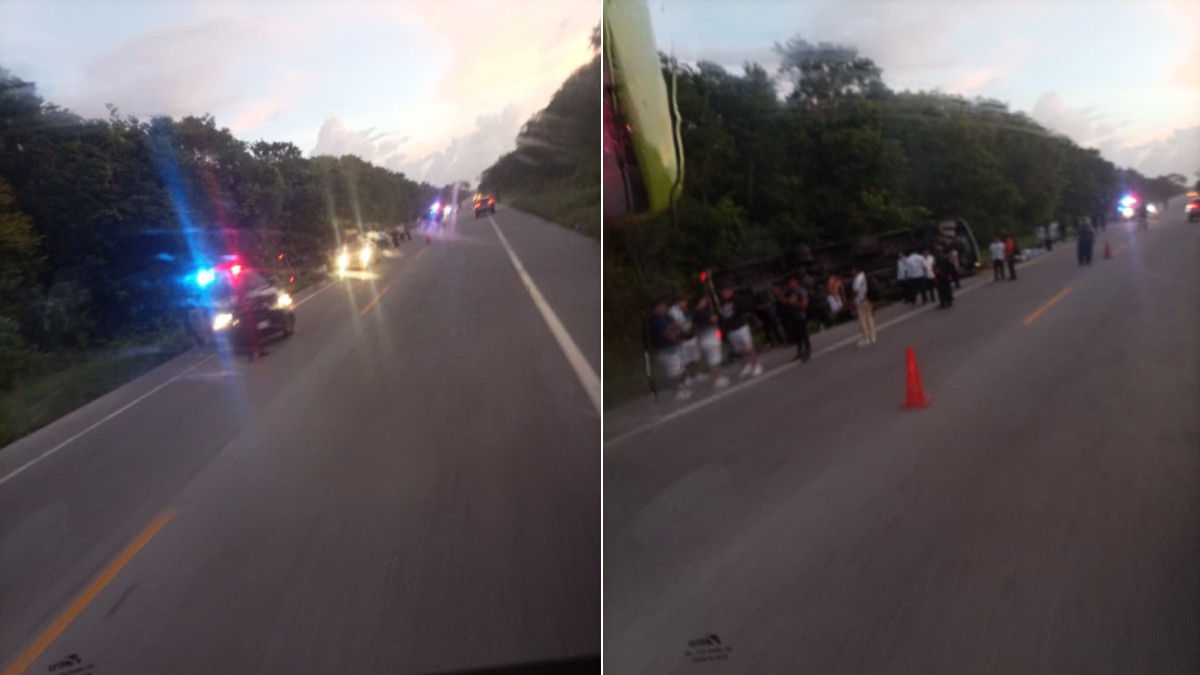 Volcadura de un camión con trabajadores hoteleros deja tres muertos y 20 lesionados en Tulum