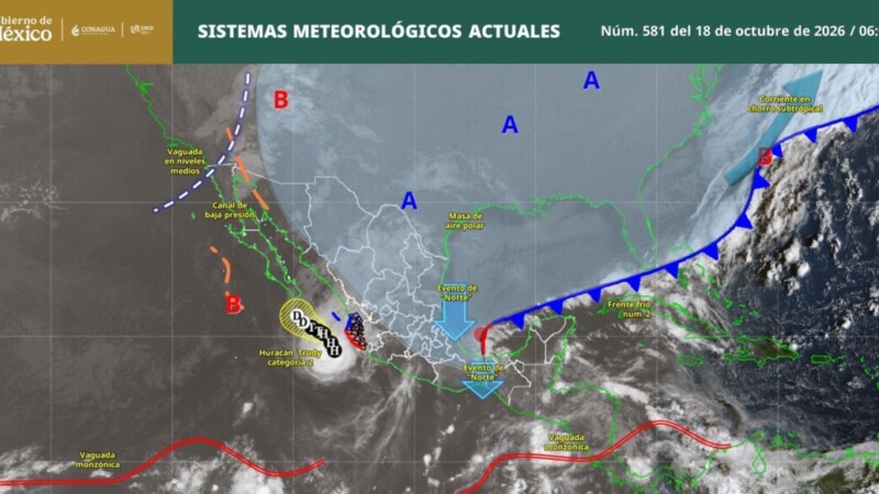 Pronóstico del clima en Quintana Roo para hoy domingo 18 de octubre 2026