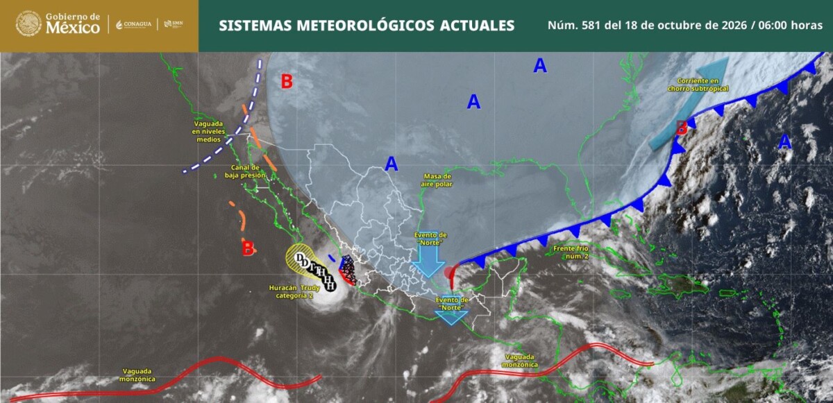 Pronóstico del clima en Quintana Roo para hoy domingo 18 de octubre 2026