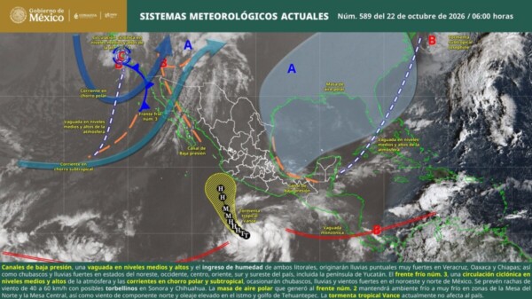 Pronóstico del clima en Quintana Roo para hoy jueves 22 de octubre 2026