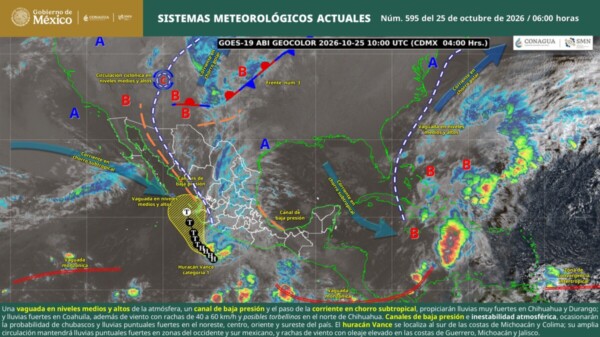 Pronóstico del clima en Quintana Roo para hoy domingo 25 de octubre 2026