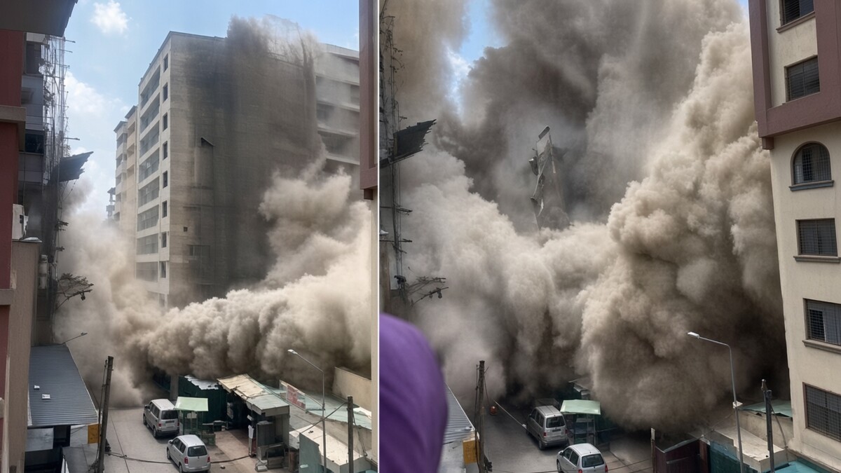 Colapsa edificio en construcción en Nairobi; temen que haya personas atrapadas