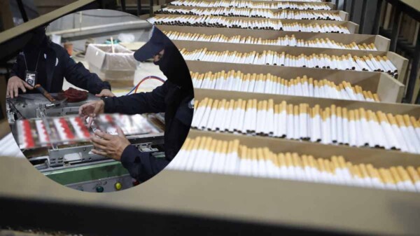 Decomisan 60 toneladas de cigarros falsificados en una bodega del Estado de México