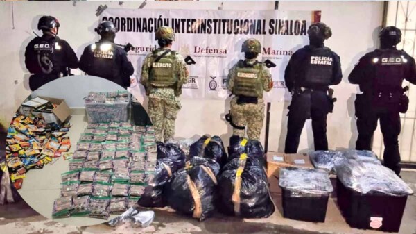 Incautan en Sinaloa cargamento de golosinas y chocolates con mariguana