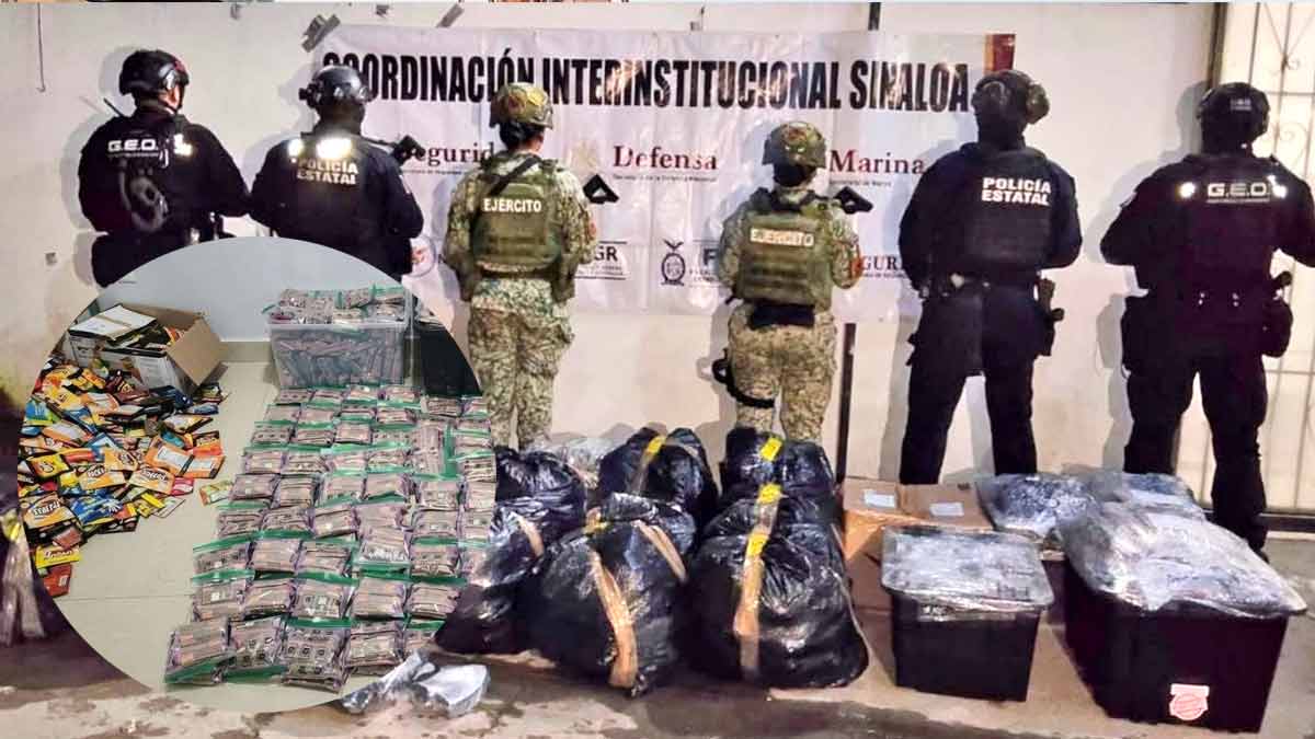 Incautan en Sinaloa cargamento de golosinas y chocolates con mariguana