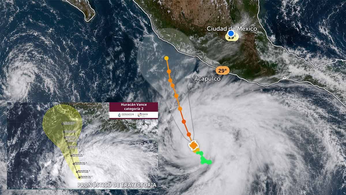 Huracanes no dan tregua a costas del Pacífico mexicano; ahora amenaza "Vance"
