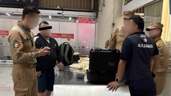 Detienen en el AICM a pasajero procedente de Miami con casi 10 kilos de sustancias ilícitas