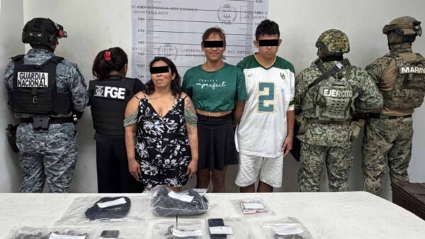 Cateos en Cancún y Playa del Carmen dejan tres detenidos y decomiso de drogas
