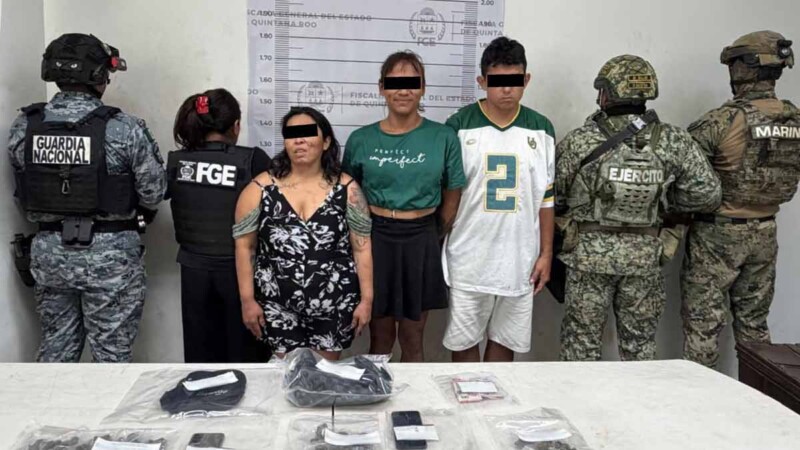 Cateos en Cancún y Playa del Carmen dejan tres detenidos y decomiso de drogas