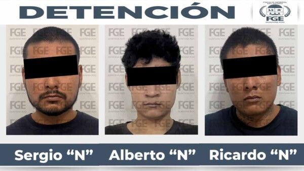 Detienen en Cancún a tres presuntos secuestradores en Bonfil