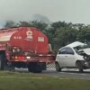 Muere policía estatal en choque con tráiler en la carretera Campeche-Mérida